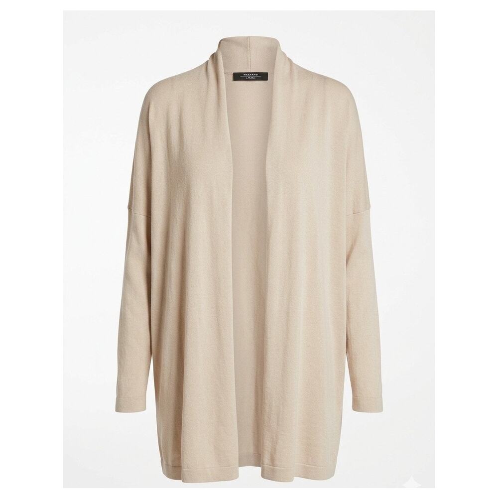 Max Mara Cream Beige Open Cardigan Minimalist Quiet Luxury